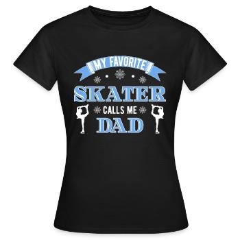 Eiskunstlauf - Frauen T-Shirt - Schwarz - Vorne - AI Model Female 172 dark (172cm)