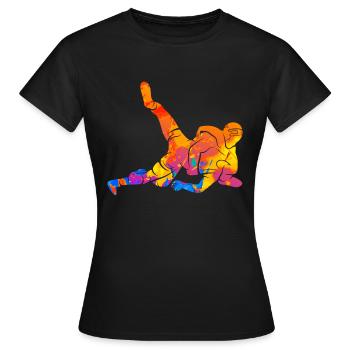 Grappling Wrestling Kampfsport - Frauen T-Shirt - Schwarz - Vorne - AI Model Female 172 dark (172cm)