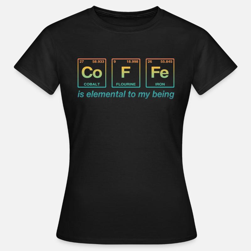 CAFÉ - avec des éléments du système persiode - T-shirt Femme - noir
