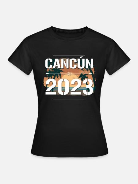Cancun 2023 - Frauen T-Shirt - Schwarz