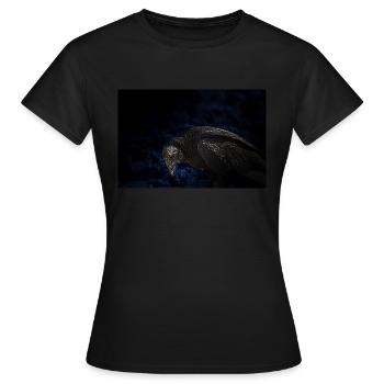le terrible vautour à l'oeil rouge - T-shirt Femme - noir - Devant - AI Model Female 172 dark (172cm)