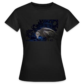 le terrible vautour à l'oeil rouge - T-shirt Femme - noir - Devant - AI Model Female 172 dark (172cm)