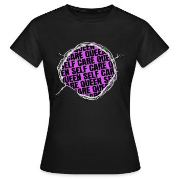 human rights smash the patriarchy present idea - Frauen T-Shirt - Schwarz - Vorne - AI Model Female 172 dark (172cm)
