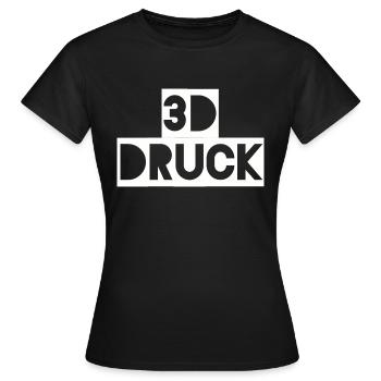 3D Druck Print Filament Shirt Geschenk - Frauen T-Shirt - Schwarz - Vorne - AI Model Female 172 dark (172cm)