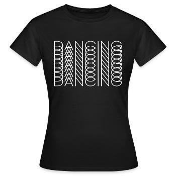 Dancing Dance Music - Women's T-Shirt - black - Front - AI Model Female 172 dark (172cm)