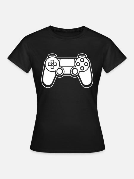 Controller Gaming Videospiele Gamepad - Frauen T-Shirt - Schwarz
