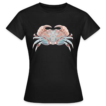 Krebs Tierkreiszeichen - Frauen T-Shirt - Schwarz - Vorne - AI Model Female 172 dark (172cm)