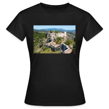 Festung Knin (Kninska tvrđava) Kroatien - Frauen T-Shirt - Schwarz - Vorne - AI Model Female 172 dark (172cm)