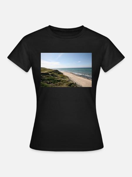 Strand/Meer/Düne - Frauen T-Shirt - Schwarz
