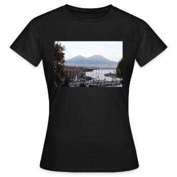 Neapel - Frauen T-Shirt - Schwarz - Vorne - AI Model Female 172 dark (172cm)