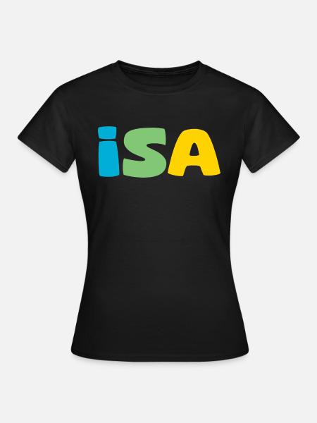 Name - Isa - Frauen T-Shirt - Schwarz