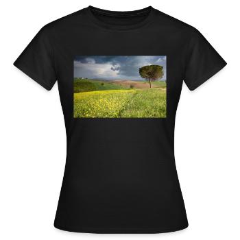 Chapelle de la Madonna di Vitaleta - T-shirt Femme - noir - Devant - AI Model Female 172 dark (172cm)