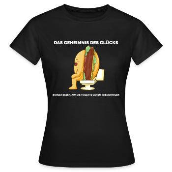 Geheimnis des Glücks - Frauen T-Shirt - Schwarz - Vorne - AI Model Female 172 dark (172cm)