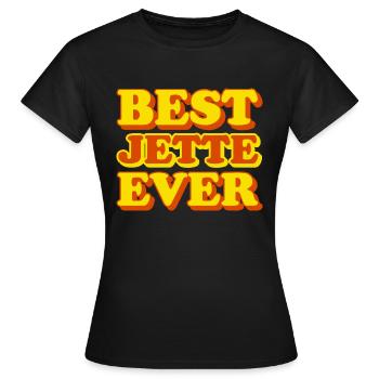 Jette Prénom Drôle Cadeau - T-shirt Femme - noir - Devant - AI Model Female 172 dark (172cm)