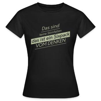 witzige Geschenkidee - Frauen T-Shirt - Schwarz - Vorne - AI Model Female 172 dark (172cm)