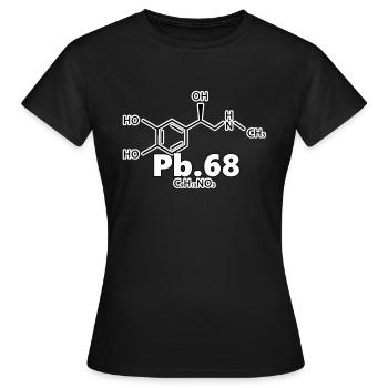 Molecyle d’adrénaline pour les accros du paintball - T-shirt Femme - noir - Devant - AI Model Female 172 dark (172cm)