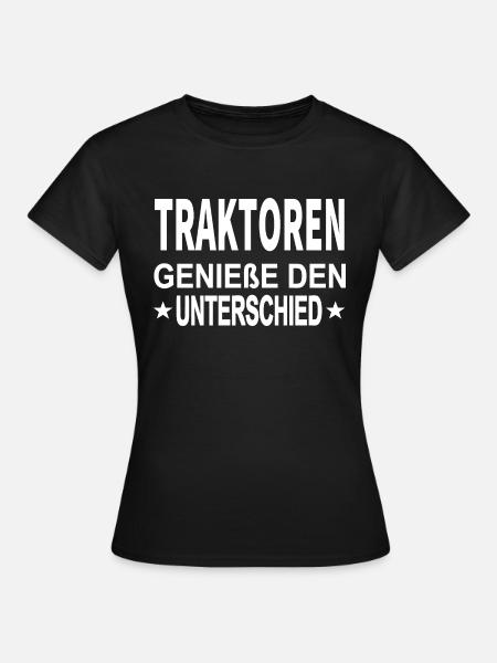 Traktor - Frauen T-Shirt - Schwarz