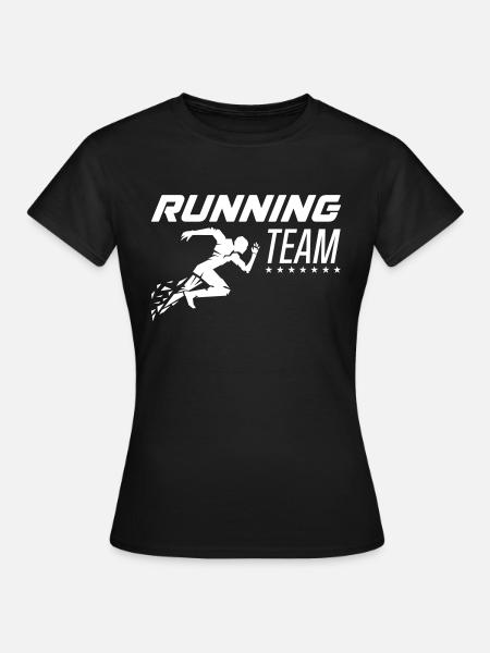 Équipe de course à pied - T-shirt Femme - noir