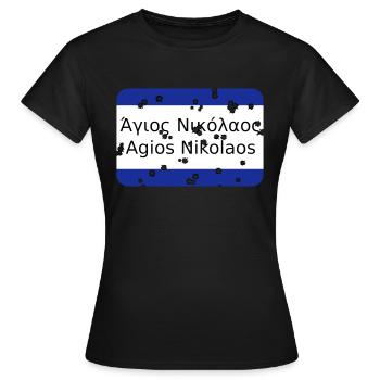 MG Agios Nikolaos - Women's T-Shirt - black - Front - AI Model Female 172 dark (172cm)