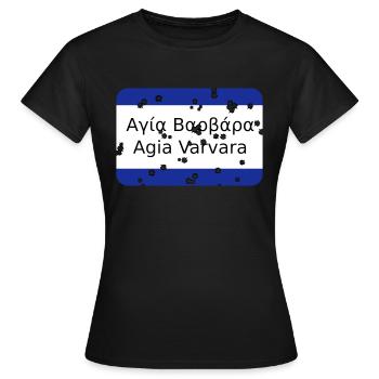 MG Agia Barbara - T-shirt Femme - noir - Devant - AI Model Female 172 dark (172cm)