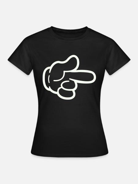 hand comic - Frauen T-Shirt - Schwarz