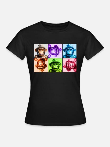 Die Welt der Affen - Frauen T-Shirt - Schwarz