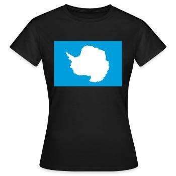 Antarctique - T-shirt Femme - noir - Devant - AI Model Female 172 dark (172cm)