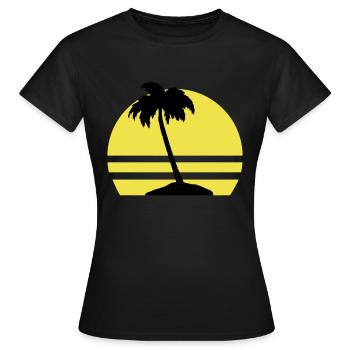 Palm Island - Women's T-Shirt - black - Front - AI Model Female 172 dark (172cm)