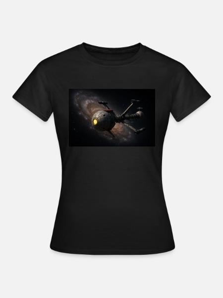 Raumschiff Cosmos - Frauen T-Shirt - Schwarz