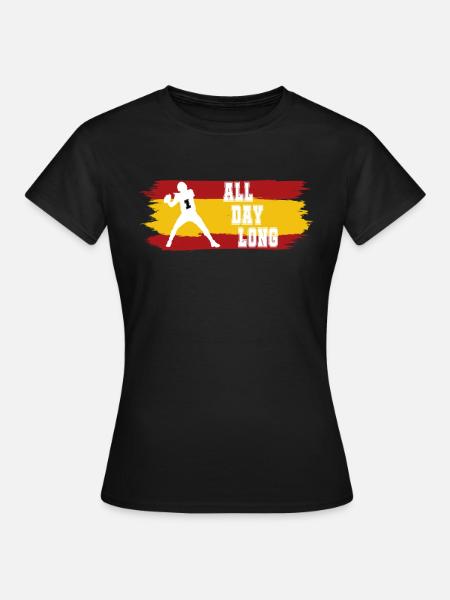 All Day Long ES - Frauen T-Shirt - Schwarz