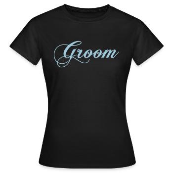 Groom - Frauen T-Shirt - Schwarz - Vorne - AI Model Female 172 dark (172cm)