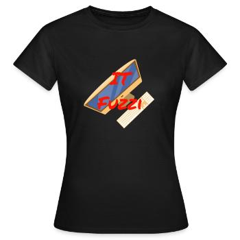 IT floue - T-shirt Femme - noir - Devant - AI Model Female 172 dark (172cm)