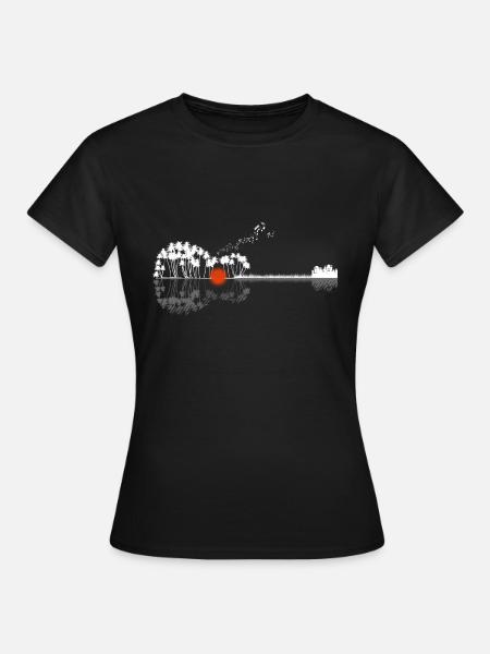 Guitar Gift Shirt Guitarist - Women's T-Shirt - black