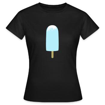 Eis - Frauen T-Shirt - Schwarz - Vorne - AI Model Female 172 dark (172cm)