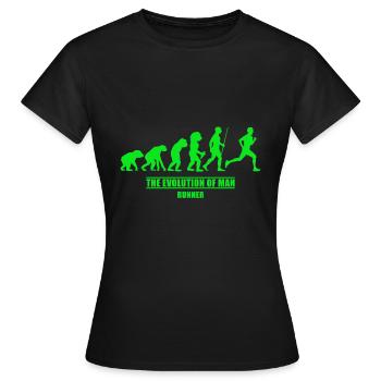 Runner Evolution Runner - T-shirt Femme - noir - Devant - AI Model Female 172 dark (172cm)