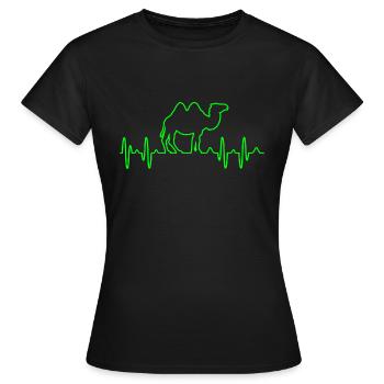 chameau - T-shirt Femme - noir - Devant - AI Model Female 172 dark (172cm)