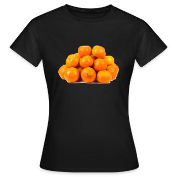 mandarines - T-shirt Femme - noir - Devant - AI Model Female 172 dark (172cm)