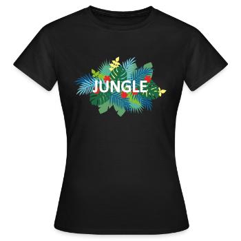 JUNGLE - T-shirt Femme - noir - Devant - AI Model Female 172 dark (172cm)