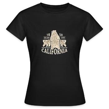 California - Women's T-Shirt - black - Front - AI Model Female 172 dark (172cm)