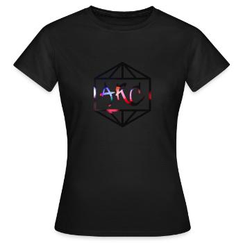 Arc Blurry Lights - Frauen T-Shirt - Schwarz - Vorne - AI Model Female 172 dark (172cm)