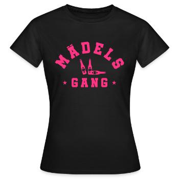 maedels gang bier - Frauen T-Shirt - Schwarz - Vorne - AI Model Female 172 dark (172cm)
