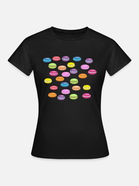 Macarons - Frauen T-Shirt - Schwarz