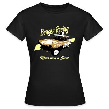 Banger Racing - Mehr als ein Sport - Frauen T-Shirt - Schwarz - Vorne - AI Model Female 172 dark (172cm)
