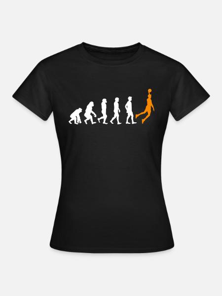 Cadeau de joueur de basket-ball Evolution - T-shirt Femme - noir