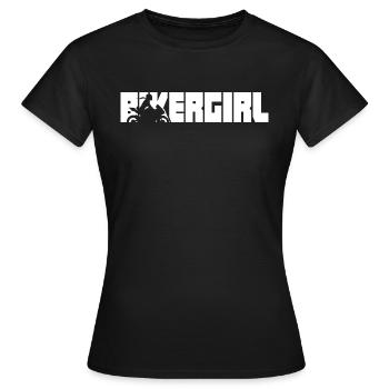 Bikergirl Supersportler Nakedbike Biker Girl Bike - Frauen T-Shirt - Schwarz - Vorne - AI Model Female 172 dark (172cm)