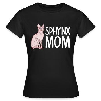 sphynx mom, sphinx - Frauen T-Shirt - Schwarz - Vorne - AI Model Female 172 dark (172cm)