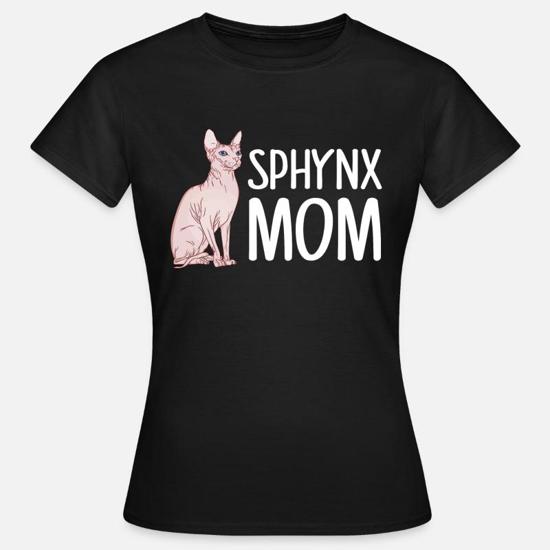 sphynx mom, sphinx - Frauen T-Shirt - Schwarz
