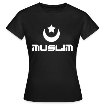 musulman - T-shirt Femme - noir - Devant - AI Model Female 172 dark (172cm)