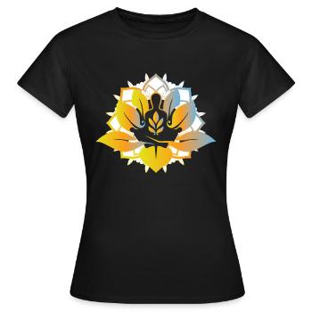 Meditation Hindu - Frauen T-Shirt - Schwarz - Vorne - AI Model Female 172 dark (172cm)