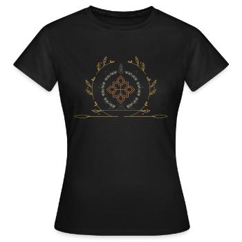 bouddhisme soleil spiritualité - T-shirt Femme - noir - Devant - AI Model Female 172 dark (172cm)